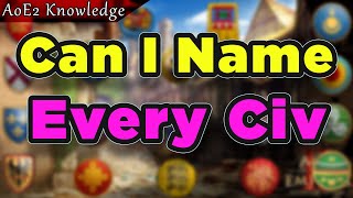 Test My Aoe2 Knowledge: Name Every Civilization