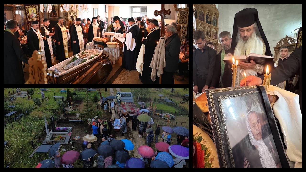 Înmormântarea doamnei Alexandra Mileac din Glodeni