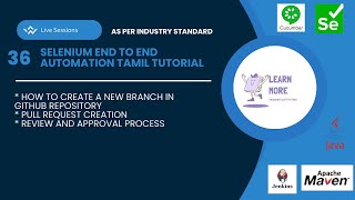 36.How to Create a New Branch in GitHub Repository (Tamil) |Pull Request/ Approval Process Explained