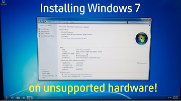 Installing Windows 7 on unsupported hardware