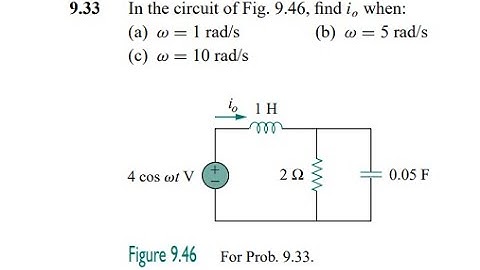 In the circuit of Fig. find when: (a) (b) (c)