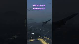 volatol con bello atardecer #gtaonline #sunset #atardeceres