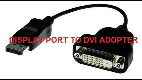 HP Display Port TO DVI Adapter | हिन्दी