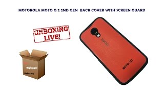 MOTOROLA MOTO G 2 2ND GEN  BACK COVER WITH SCREEN GUARD