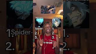 Heroes VS Villains #anime #shows #quiz