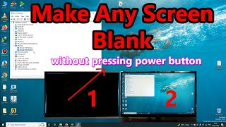 Turn off Multi Screens | MultiScreen Blank