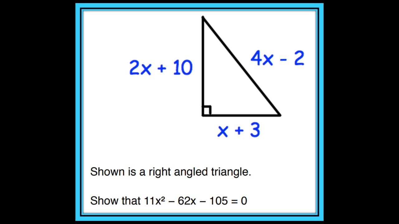 Algebra: Quadratic Equations - Practice Problem 4 | Math Problems ...