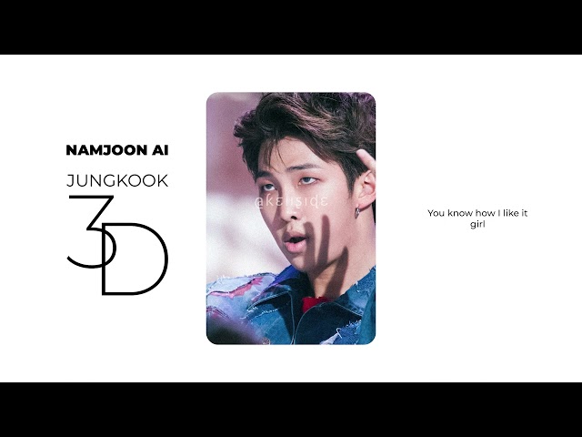 Kim Namjoon [RM] (김남준) - 3D by Jungkook (전정국) [AI COVER] class=
