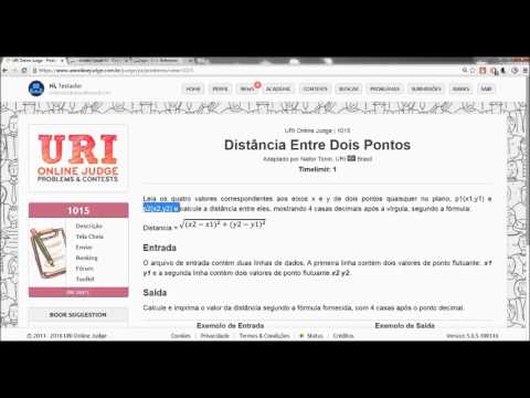 Resolução de Problema: Distância Entre Dois Pontos [URI - 1015]