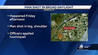 Trail of blood on downtown Asheville sidewalk leads officer to man who had been shot, police say