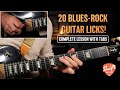 20 blues rock guitar licks for beginnerintermediate players