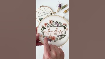 🪡 How to straight stitch 🪡 #embroiderytutorial