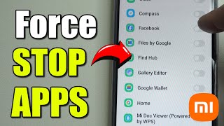 How to FORCE STOP App thats Not Working on Xiaomi Phone (Android Tutorial)