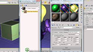 3D Studio Max - Tutorial - How to apply materials to a 3D object Basic about textures & Materials 2