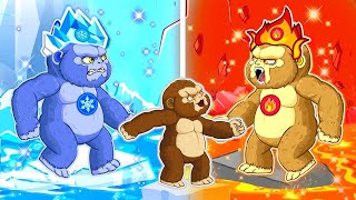 POOR BABY GODZILLA Vs KONG LIFE: Kong Fire and Kong Ice: Who'll win? | Godzilla Cartoon Animation