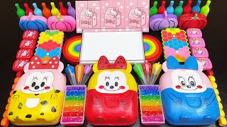 Eyeshadow Kitty And Micky Rainbow ! Mixing Random Things Into Clay Slime !! Asmr Tom Slime 2302