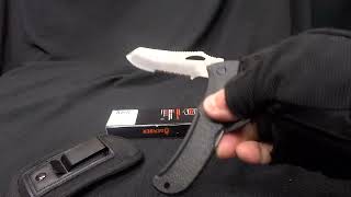 GERBER E-Z Out DPSF reverse middle finger flicks open, Spidey Flick.