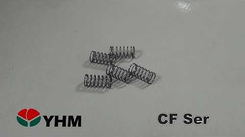 Compression spring W.D 0.4mm｜CNC Compression Spring Machine CF-308｜YHM