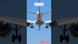 Gradual Smooth Landing Canada Airbus A220 Lands San Diego California USA