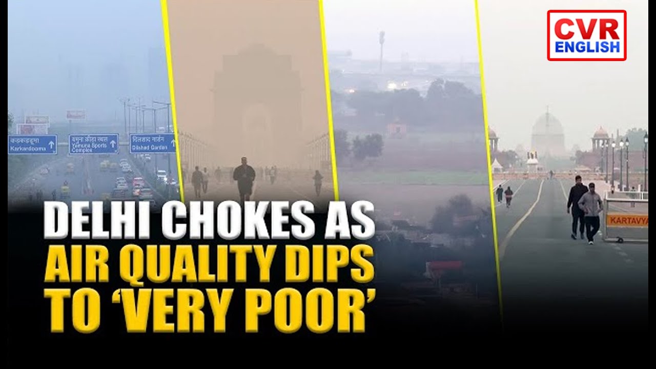 Delhi-NCR Air Quality Remains ‘Very Poor’; Thick Haze Seen in AIIMS Visuals |CVR English