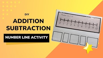 DIY Addition Subtraction Number Line Activity For Kids | Easy Maths Activities | #diy  #maths #kids