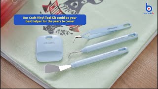 Versatile Craft Vinyl Tool Kit for HTV & Adhesive Vinyl // Check How to Use it!