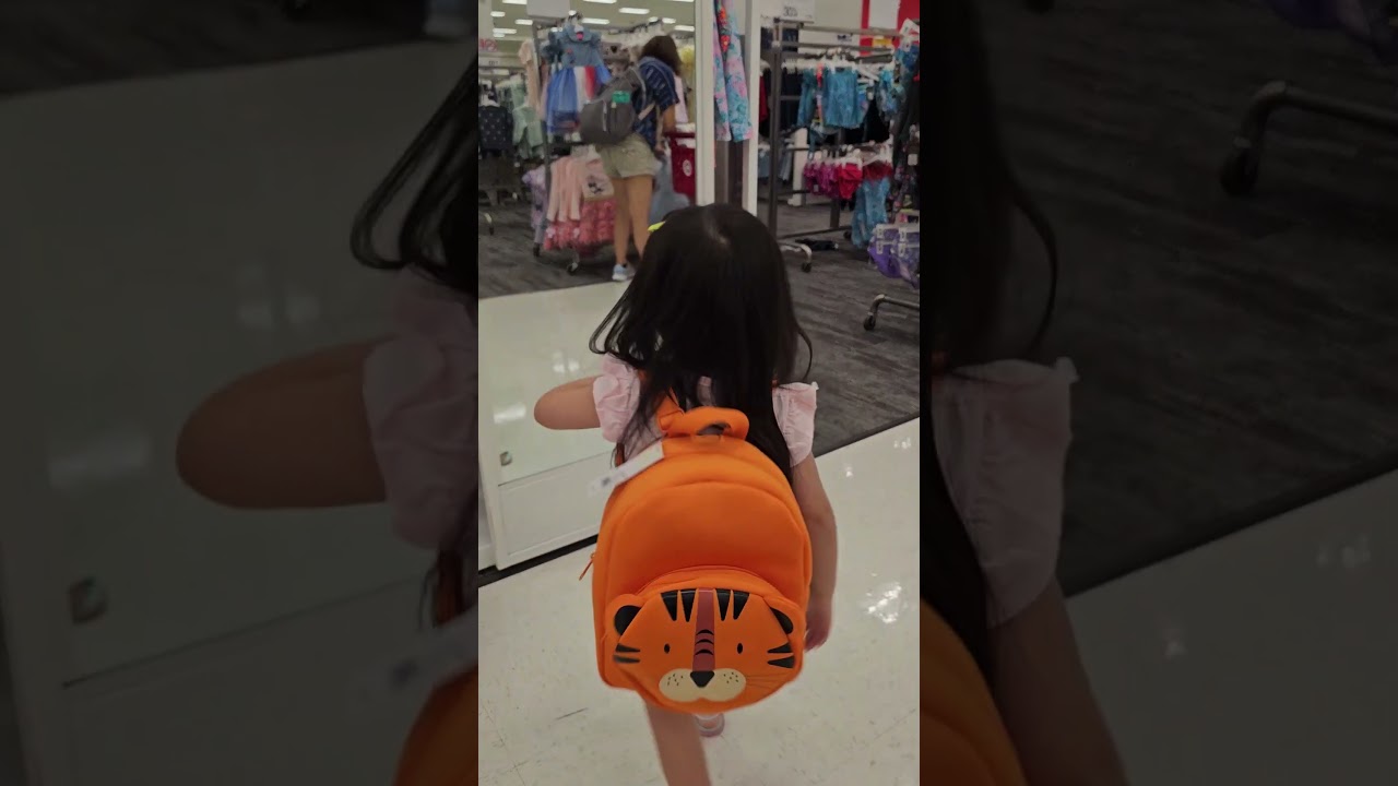 Cute Cat and Jack Orange Backpack 