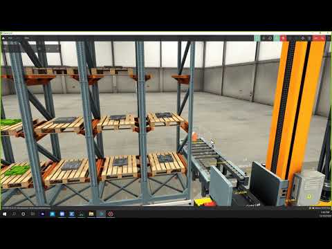 Factory I/O Automated Warehouse with HMI