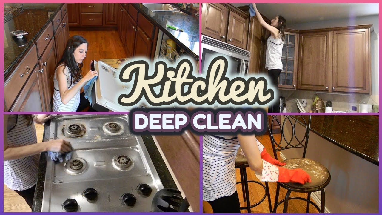 Kitchen Deep Clean With Me 2020 || Real Life Kitchen Cleaning! - YouTube