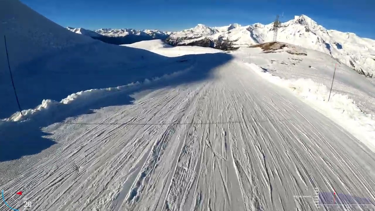 Val Cenis - piste sanglier et bleue du lac