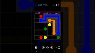 How To Solve Flow Free Bonus Pack Level 19 6x6 Board Easy Walk Through Solution Walkthrough