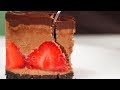 Шоколадный муссовый торт с клубникой без выпечки | Chocolate mousse cake