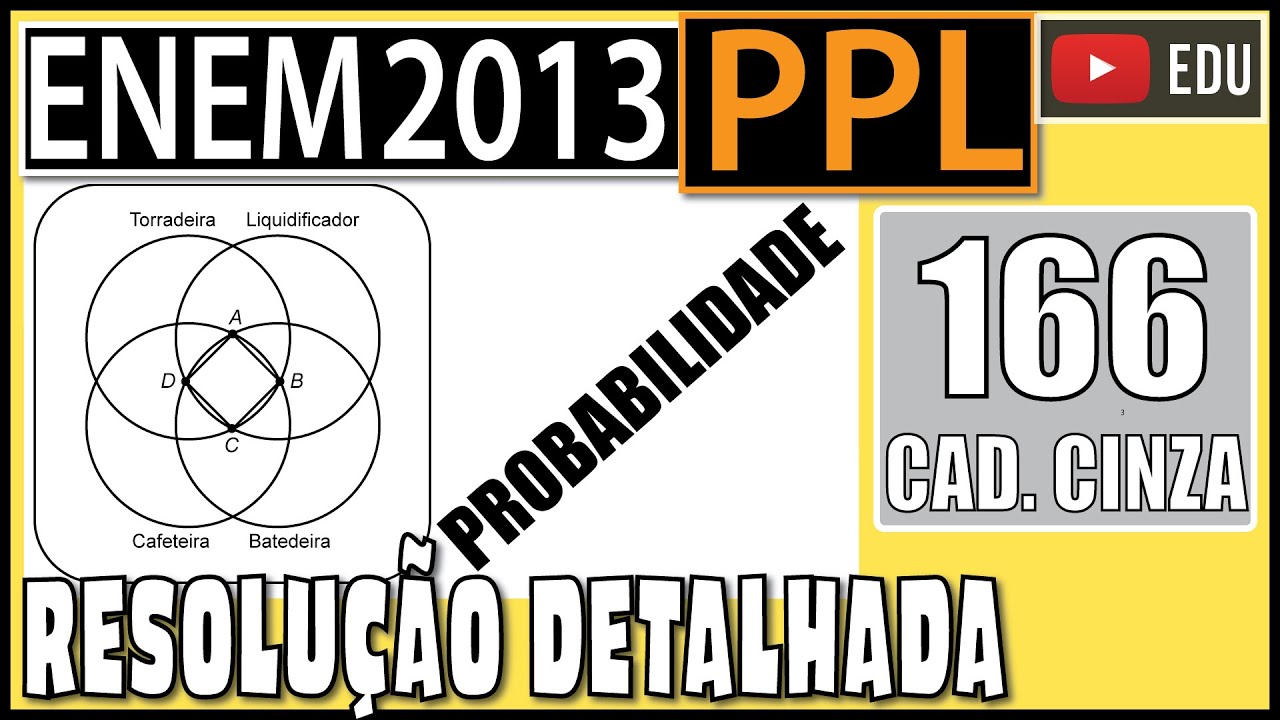[ENEM 2013 PPL] 166 📓 PROBABILIDADE Ao realizar uma compra em uma loja de departamentos, o cliente