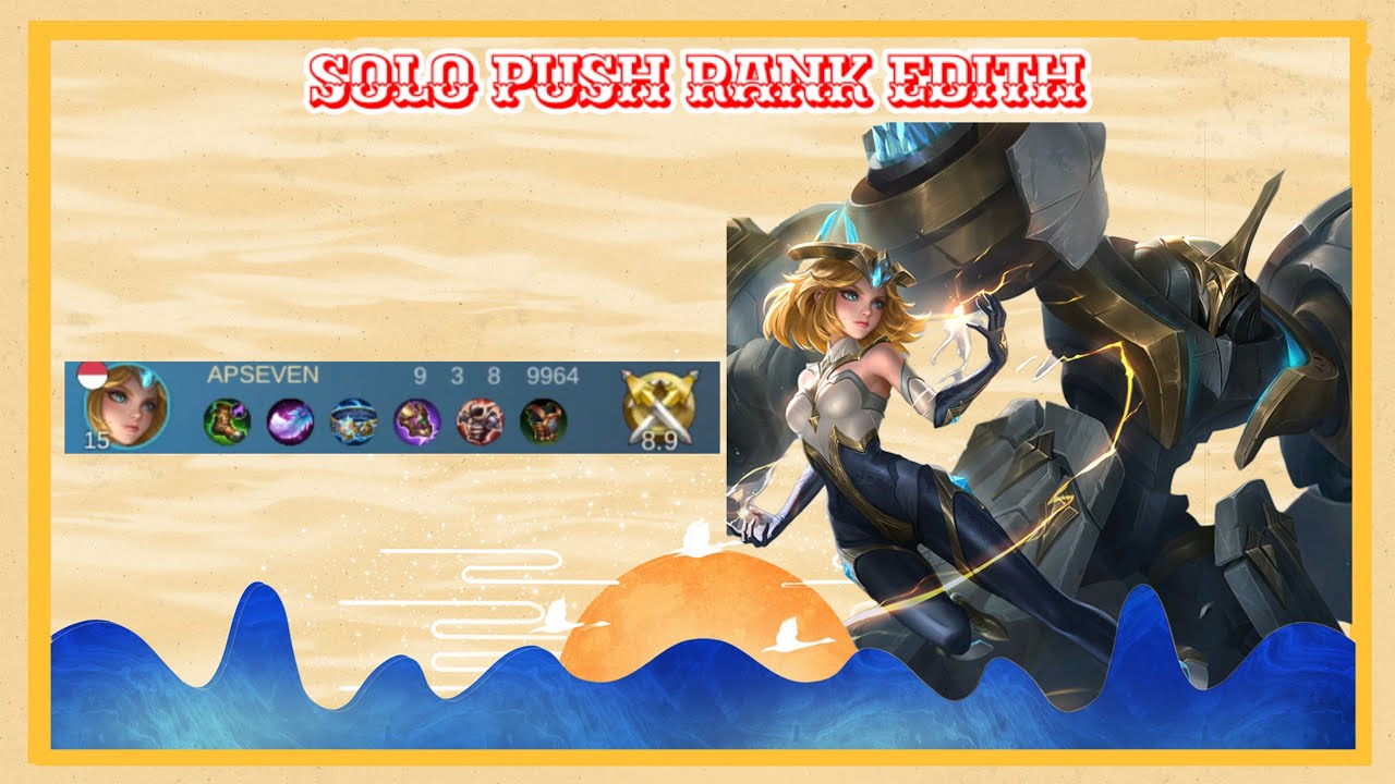 Edith Tank Build SOLO RANK S29 PUSH RANK MOBILE LEGEND EDITH 2023 GAMEPLAY BUILD TANK ...