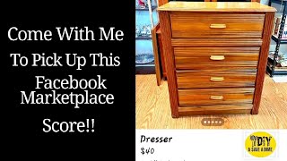 Come With Me To Pick Up My Midcentury Modern Dresser #facebookmarketplace Find
