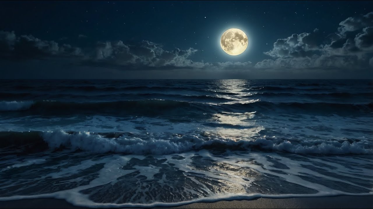 Ocean Waves 🌊 Sleep Sounds 😴 | Deep Relaxation, Natural White Noise, Meditation & Stress Relief 🌙