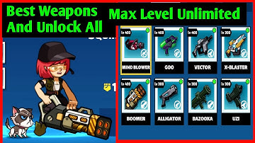 All Weapons And All Heroes Max Levels In Zombie Idle Defense! Game