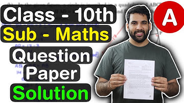 Class 10th Maths question paper final Solved CBSE | baord exams 2024 || By - Green Board @Mandeepkr