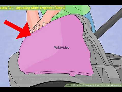 Como ajustar um E Z Go Golf Cart Governador - WikiVideo