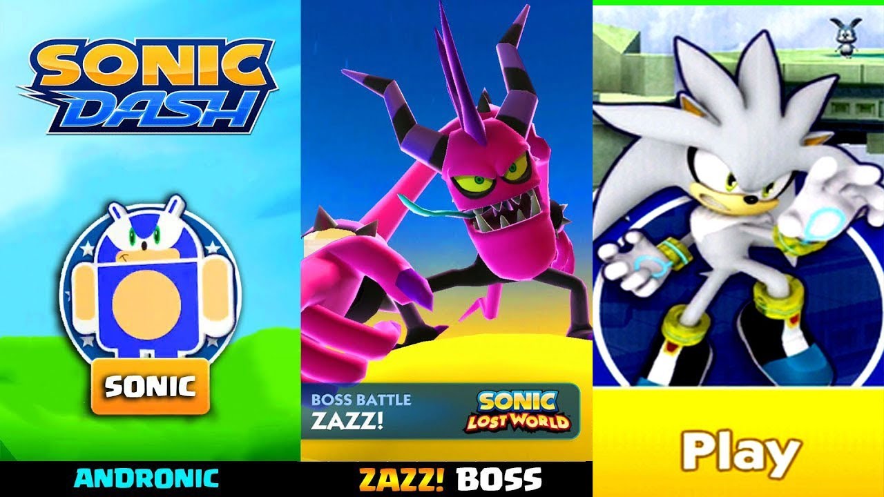 Sonic Dash Android Gameplay - Andronic Vs Silver Boss Fight With Zazz ...