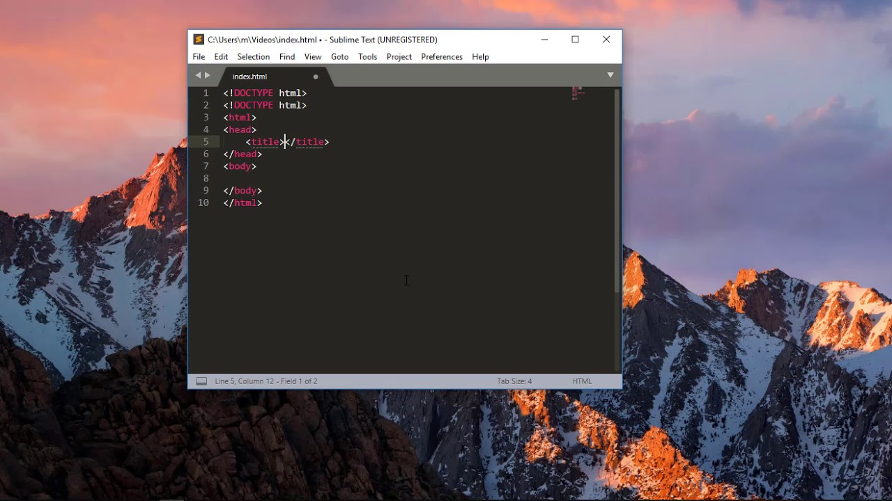 Make Your First Html Page - YouTube