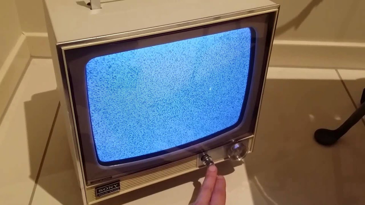 1970s Vintage Sony CRT analog TV TV-110UK monochrome UHF