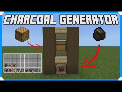 How To Build An Efficient Charcoal Generator [Minecraft Bedrock Edition]