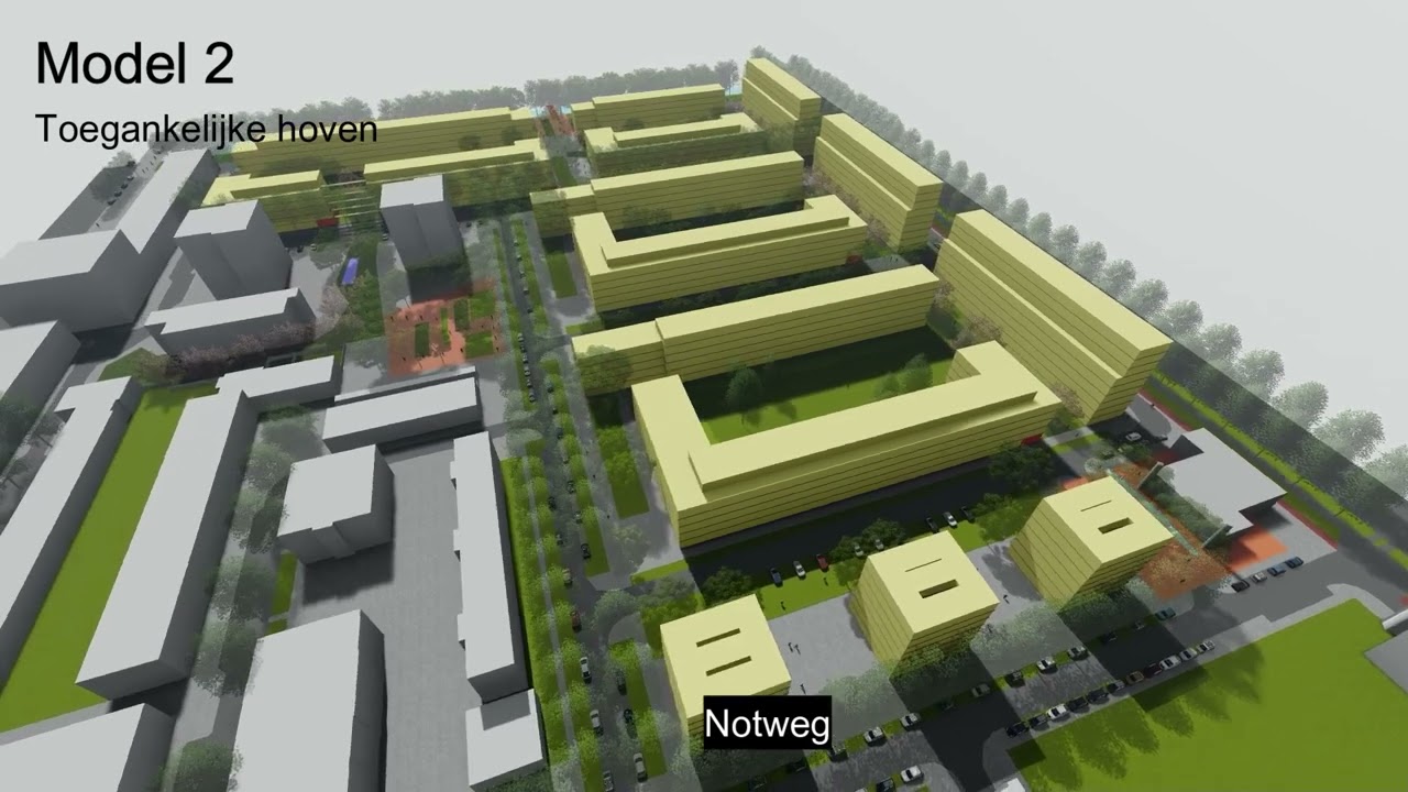 Vernieuwing Wildemanbuurt - Model 2 'Toegankelijke hoven'