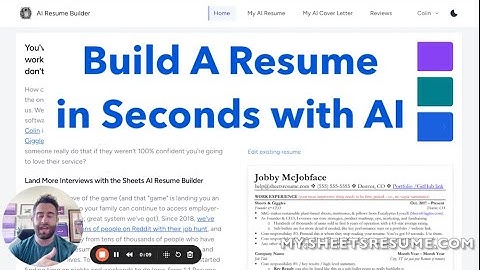 How to Use AI to Write a Perfect Resume in 2025 | #AI Resume Builder Tutorial | SheetsResume.com