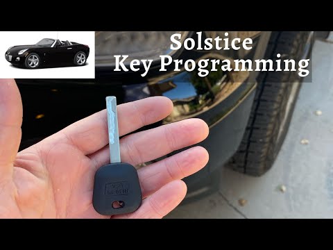 How To Program A Pontiac Solstice Key 2006 - 2009 DIY Transponder Chip Ignition