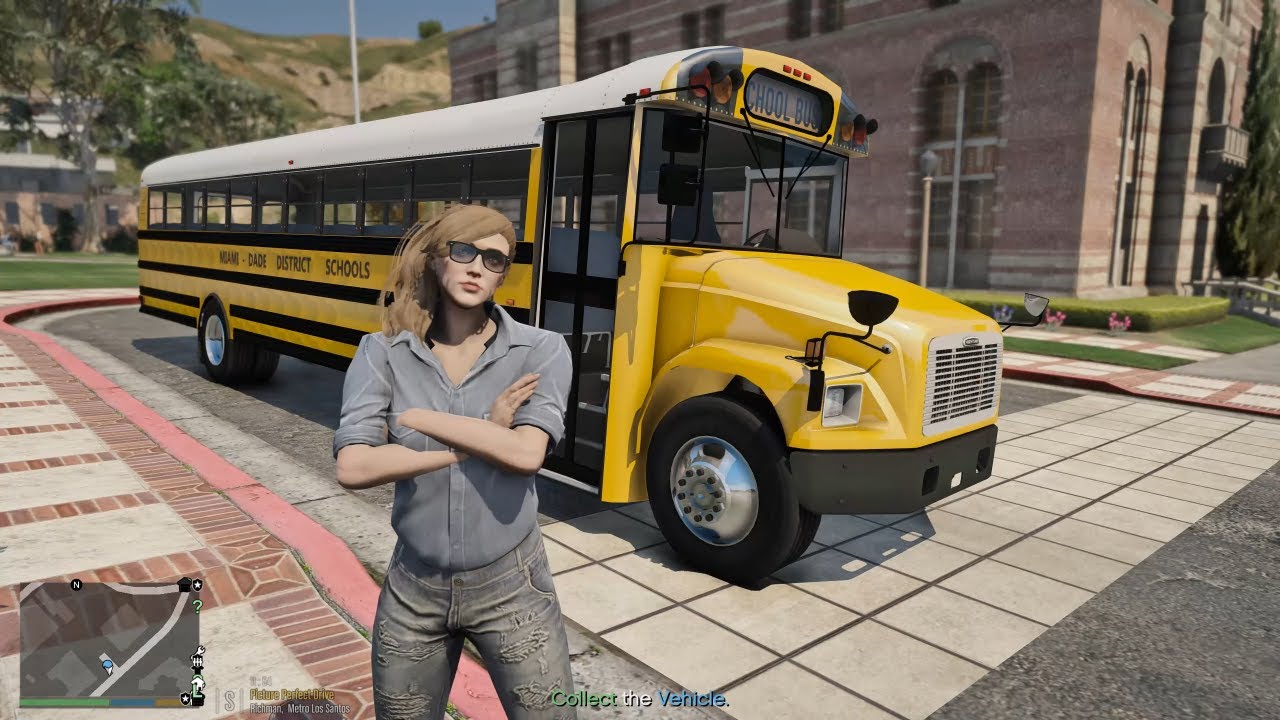 Gta 5 Let's Go To Work As A Female Bus Driver - Miami DADE/Vice Dale District Schools