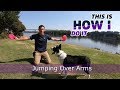 Disc Dog Jumping Over Arms - Andrew Han