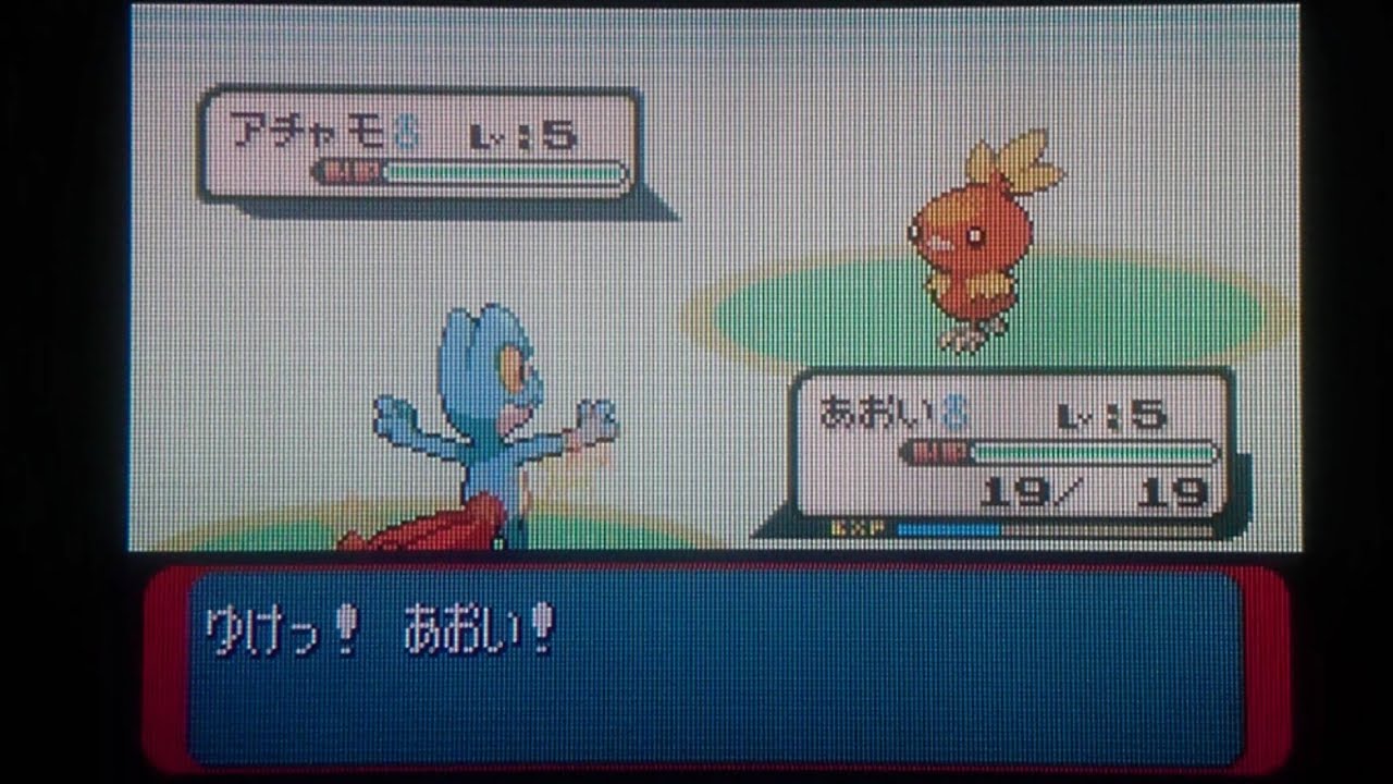 ポケモンサファイア色違い縛り 色違いキモリ Vsハルカ ぱすてる青色廃