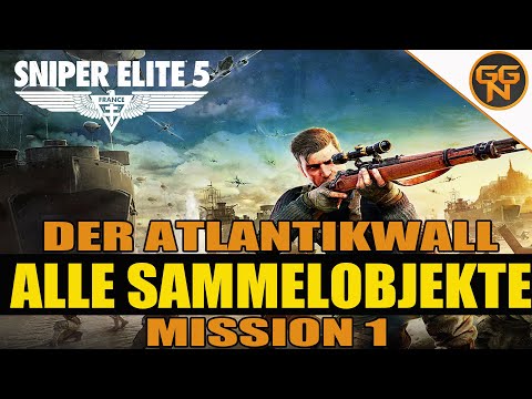 Sniper Elite 5: Alle Sammelobjekte - All Collectibles - Mission 1 - Der Atlantikwall